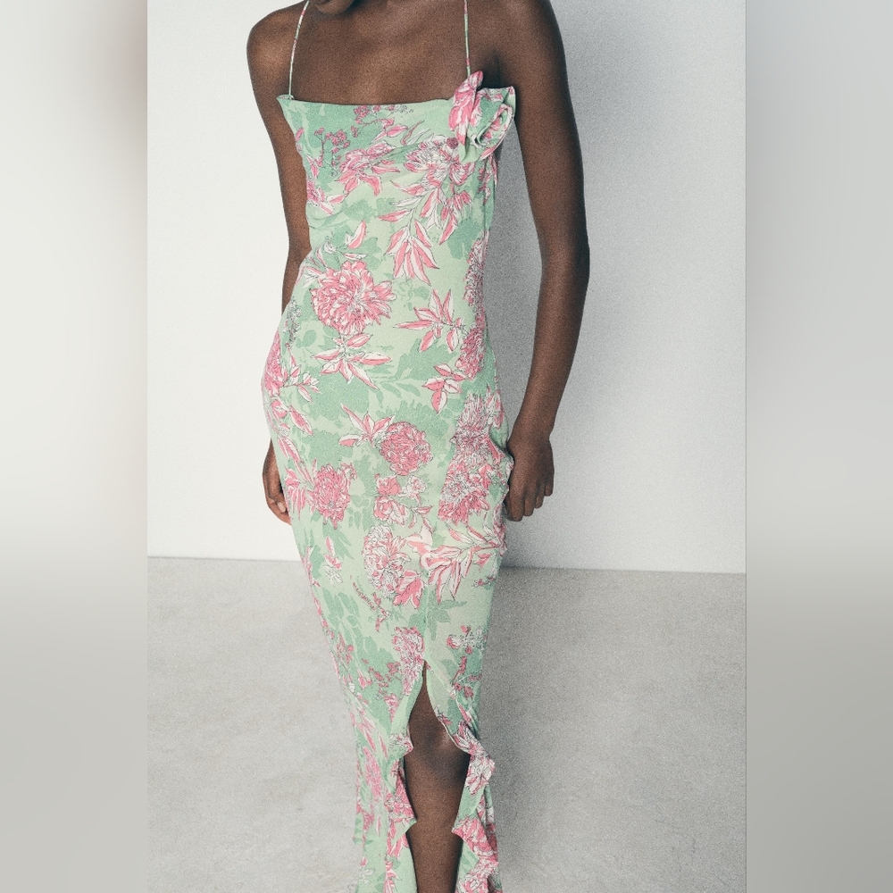 Zara Maxi Cami Slip Dress